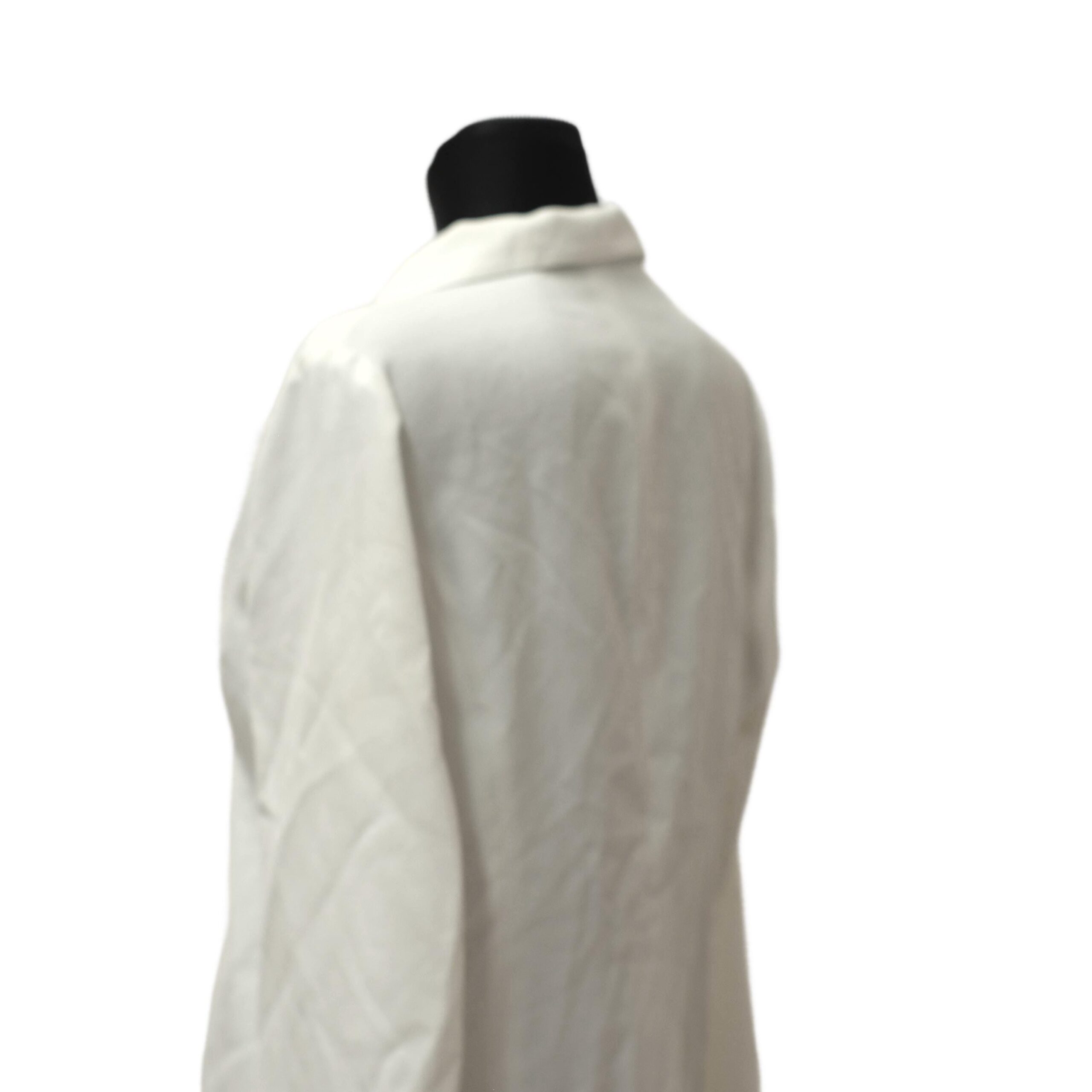 Vintage White Simple Blazer with Golden Buttons - Image 3