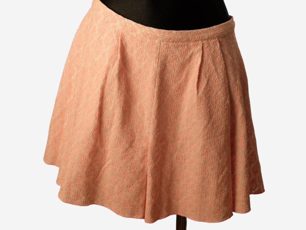 Vintage Y2K Salmon Pink Lace Barbie style Mini Skirt