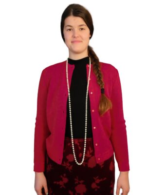 Vintage Bernhard Altmann Fuchsia Colour Alpaca Cardigan