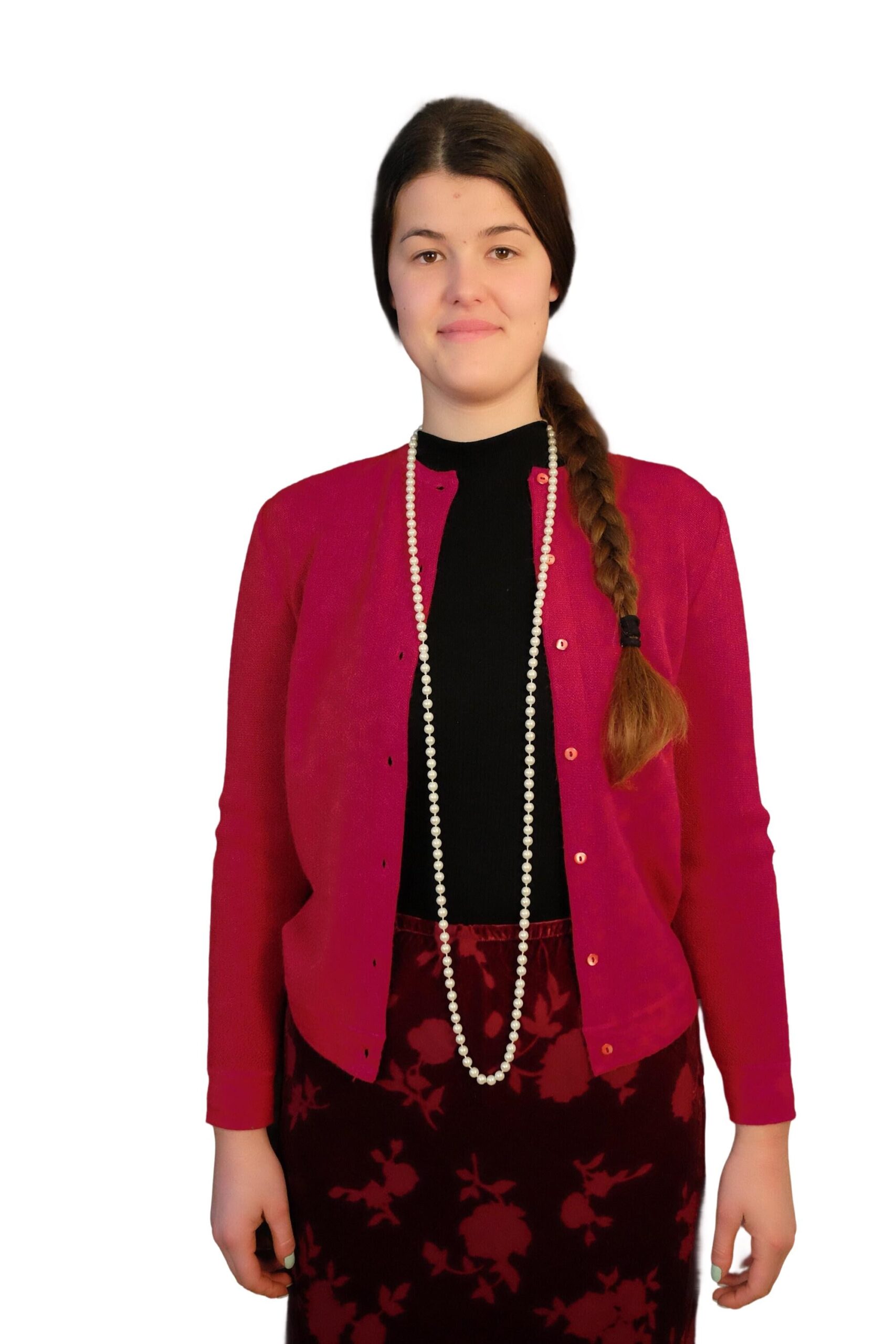 Vintage Bernhard Altmann Fuchsia Colour Alpaca Cardigan