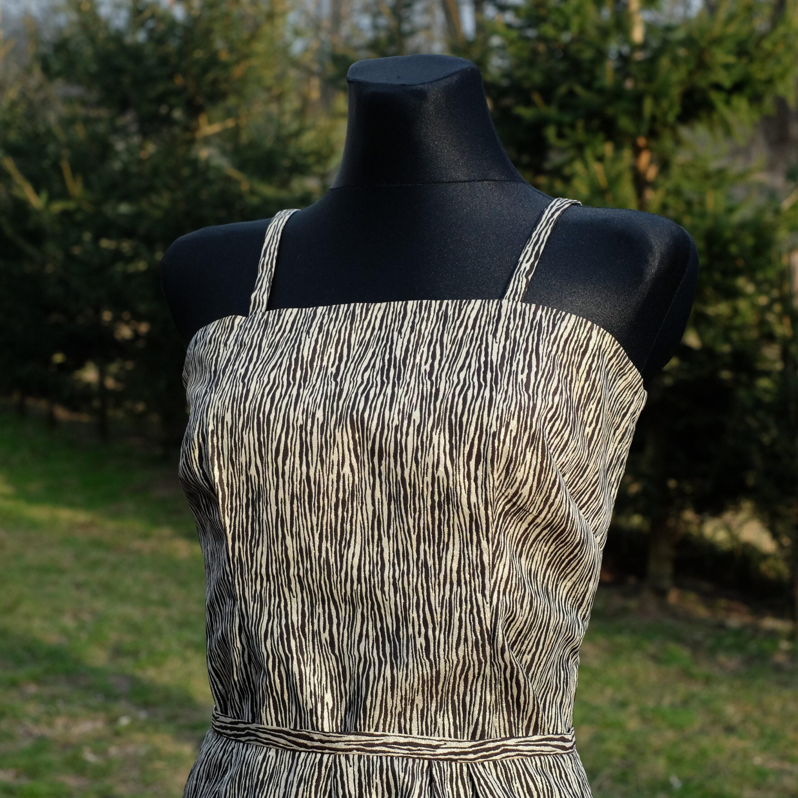 Vintage 60s Animal Print Two piece ensemble/ Set /Two piece dress - Image 9