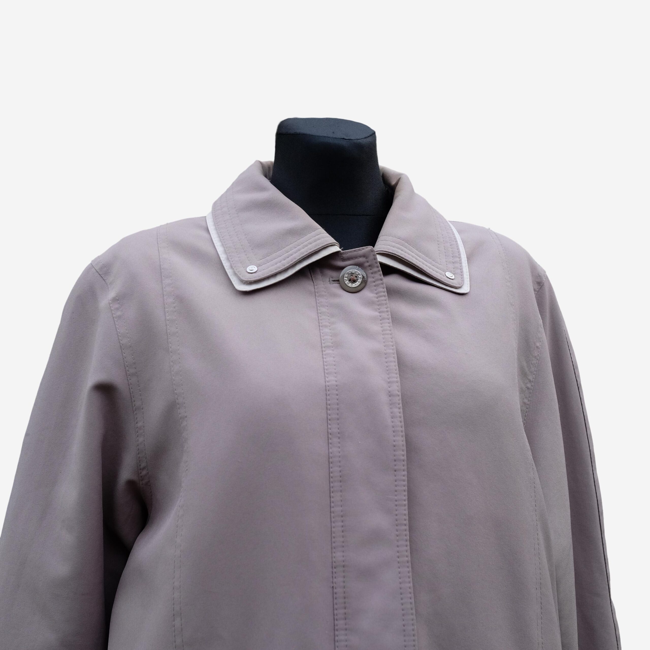 Vintage David Barry Gray Winter Coat, Barn Jacket style - Image 2