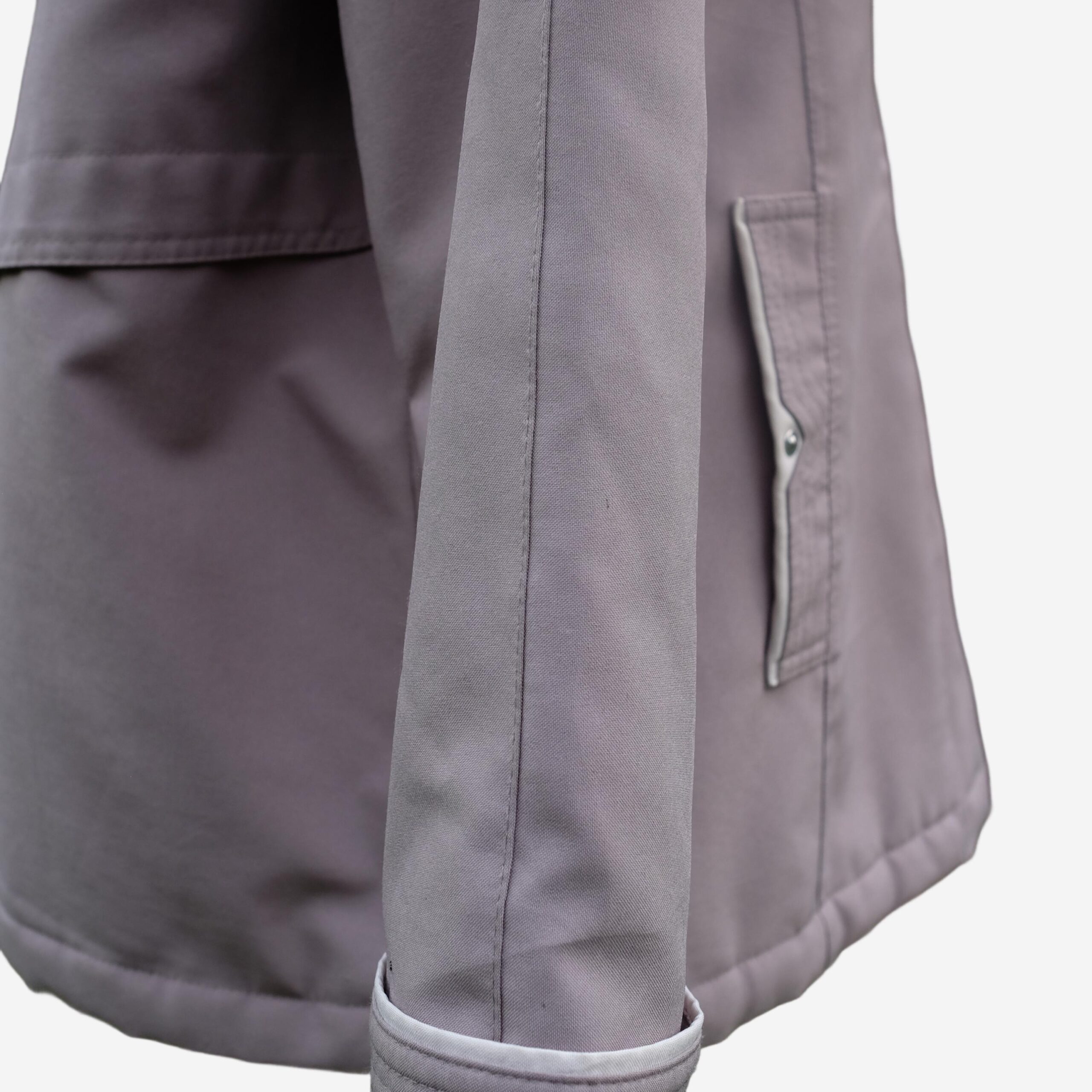 Vintage David Barry Gray Winter Coat, Barn Jacket style - Image 4