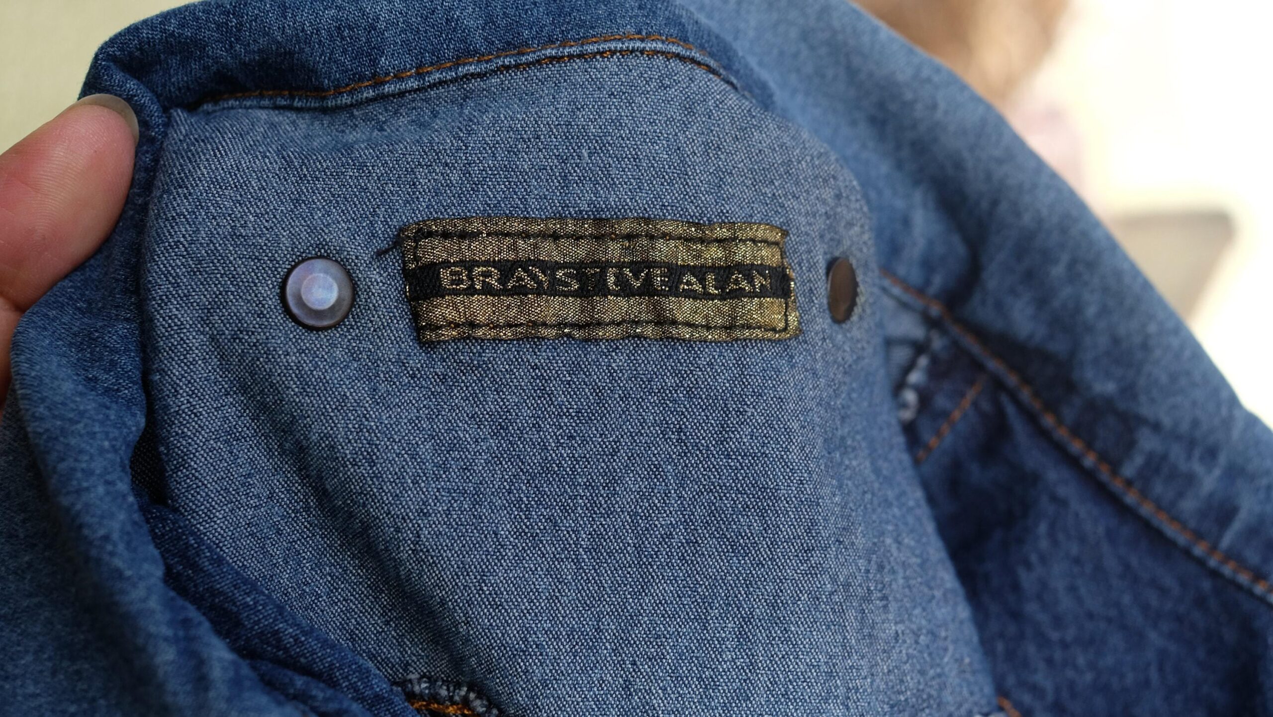 Vintage 70s Style Bray Steve Alan Denim Bell Bottom Jumpsuit, 70s Zip front Wide Leg Overalls - Image 9
