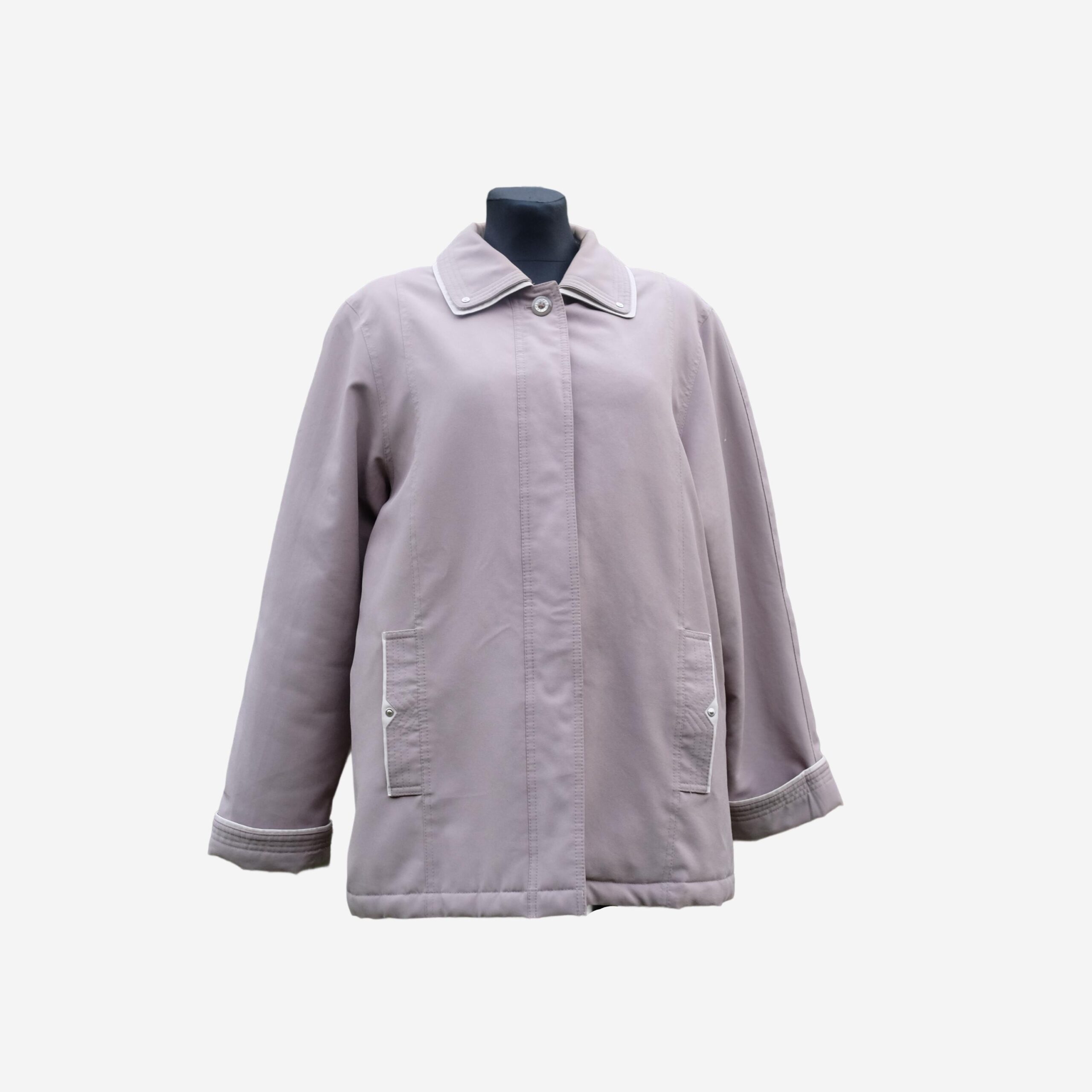 Vintage David Barry Gray Winter Coat, Barn Jacket style - Image 9