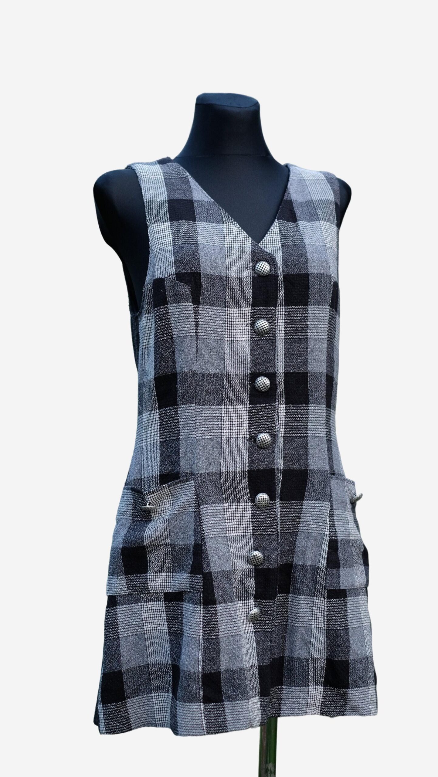 Vintage black and white Preppy dress - Image 2