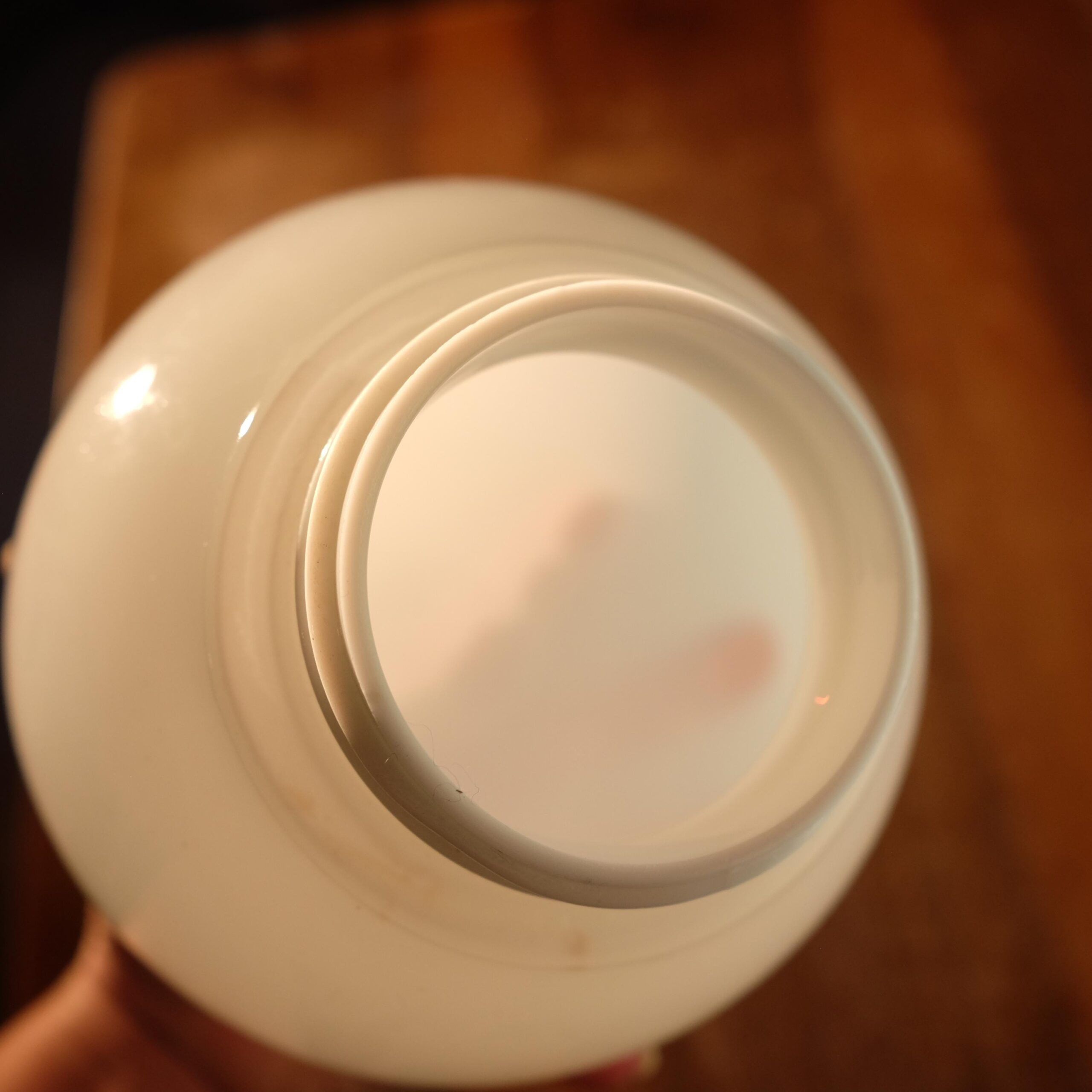 Vintage White Milk Glass Globe Lampshade: Round Replacement Shade (16cm) - Image 9