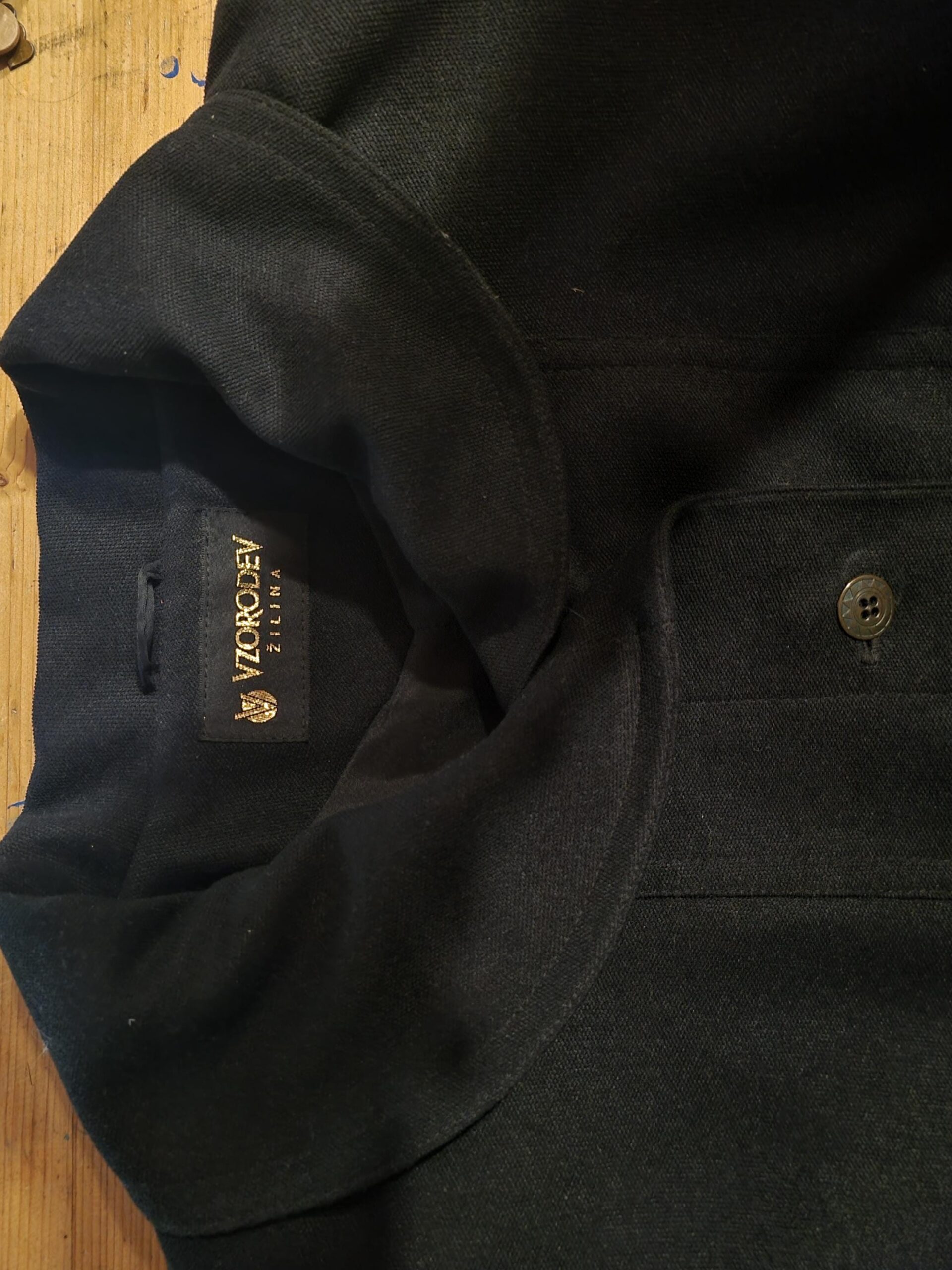 Vintage Tailored Black Coat - 80s Dark Academia Style - Image 10