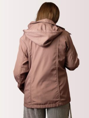 Vintage Plum Taupe Sport-Elegant Light Jacket | Minimalist Earthy Tone Windbreaker