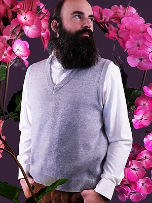 Vintage Old Money Grey Sweater Vest
